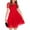 AK11-Red, variant on Inglocry Girls Dress Contrast Mesh Puffy Short Sleeve A Line Solid Color Casual Party Dress 3-12 Years Dark Green 11-12Y