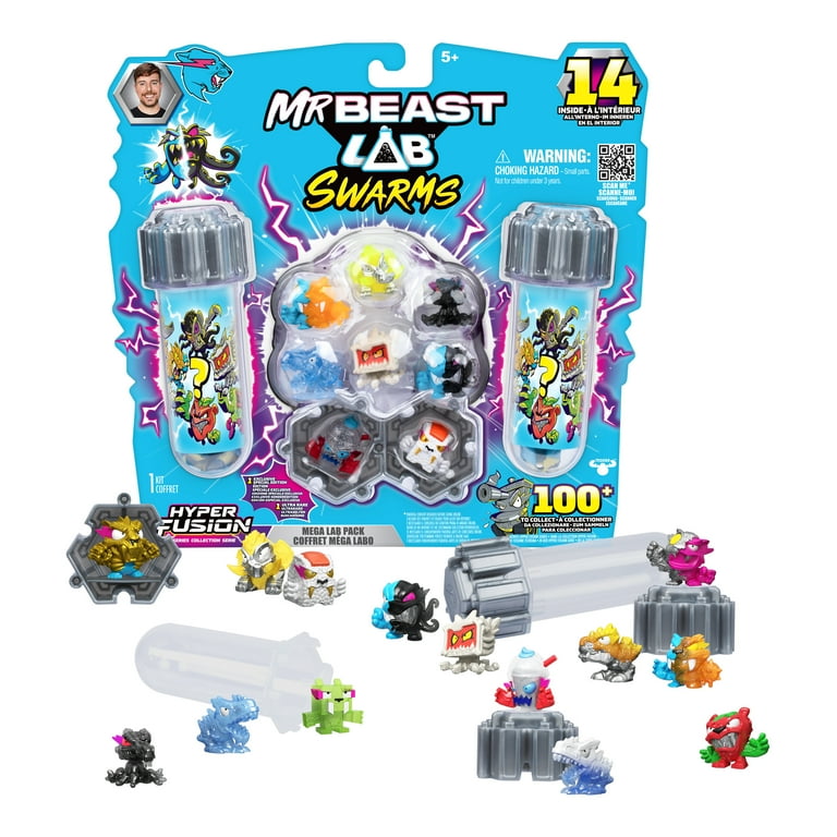 MrBeast Lab Swarms Hyper Fusion Series, Includes 14 Micro Beasts