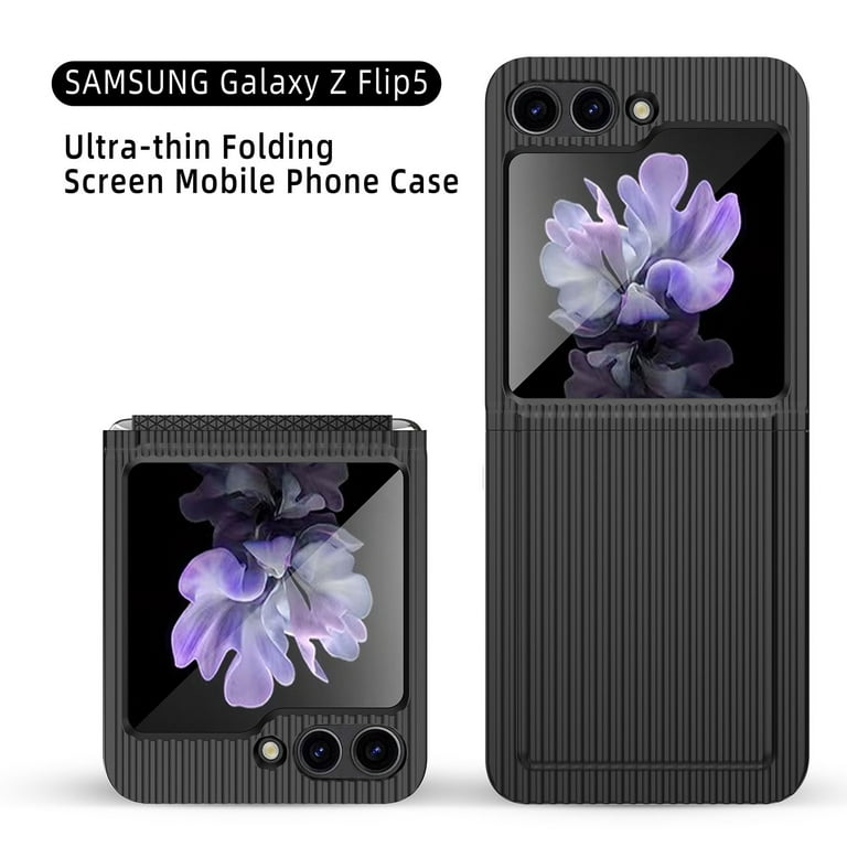 Ultra Thin Folding Case For Samsung Galaxy Z Flip 5 Solif Cover For Samsung  Z Flip 5 Flip5 ZFlip5 Protective Case Hard PC Funda - AliExpress