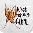 thumbnail image 4 of Inktastic West Virginia Girl- Butterfly Girls Baby Bib, 4 of 4