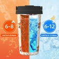 thumbnail image 5 of Fotbe Cute Sleepy Fox Printed Insulated Travel Coffee Mug Spill Proof Leak Proof Stainless Steel Coffee Tumbler Reusable Coffee Cups with Lids Thermos, 5 of 8