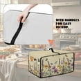 thumbnail image 5 of Renewold Toaster Oven Cover Dustproof Microwave Oven Air Fryer Protector Case Polyester Small Appliance Protective Cover, 20.5 x 16.5 x 10 Inches, Daisy Lavender Dragonfly Butterfly, 5 of 7