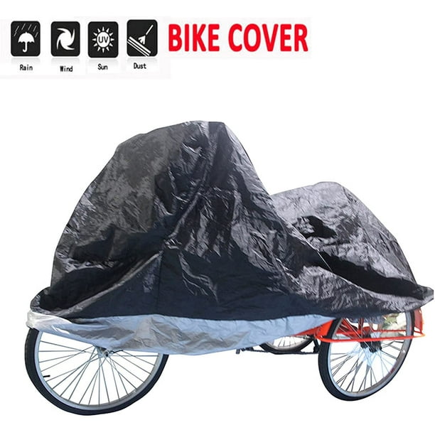 KCSD Housse de vélo – Housse de tricycle adulte étanche pour vélo/moto –  Matériau indéchirable et anti-UV, protège votre vélo de la pluie, de la  poussière, des débris du soleil. 
