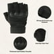thumbnail image 3 of Guantes sin dedos para hombre Uxcell, guantes de medio dedo, guantes transpirables para entrenamiento, negros, XL, 3 of 6