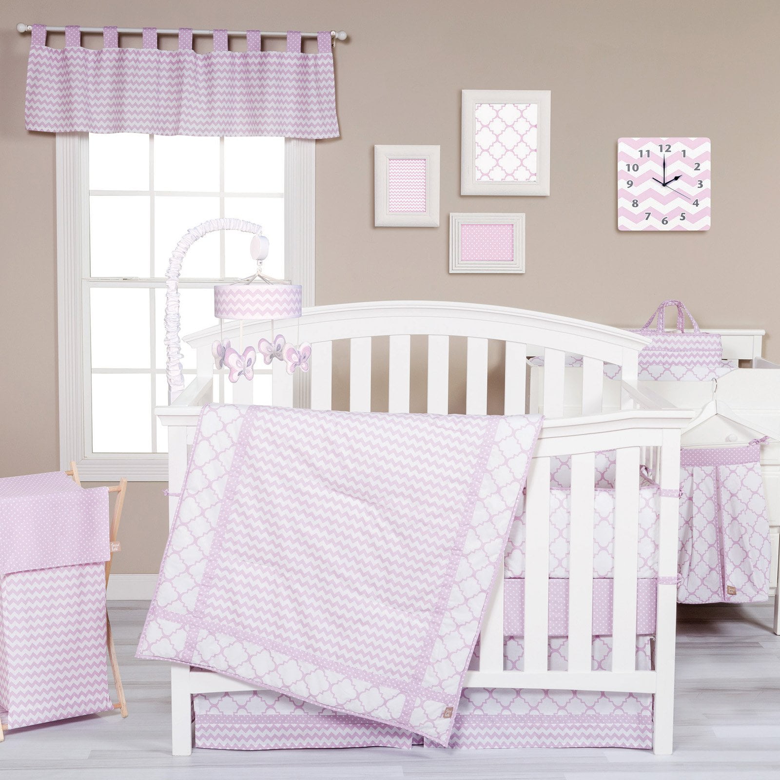 purple crib bedding walmart