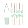 thumbnail image 4 of Set 11 Utensilios Cocina Hechos De Bambú Con Punta Silicona Ecowood  Set Utensilios, 4 of 8