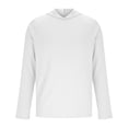thumbnail image 4 of DDAPJ pyju Sun Protection Hoodie for Men Raglan Long Sleeve Hiking Fishing Shirts Cooling Summer Running Athletic Tops with Thumb Holes White M, 4 of 6