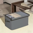 thumbnail image 4 of HOZVOMI Clothing Storage Boxes With Lids Foldable Organizer Bins For Wardrobe Shelf Closets Organizing Blankets Toys Home Decorative Containers, 4 of 6