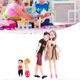 thumbnail image 3 of Family Doll Set Cute Vivid Dad Pregnant Mom Baby Doll Pretend Play Toy Birthday Gift Accessories, 3 of 4