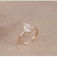 thumbnail image 2 of solitaire jewels 1.5CT Marquise Bezel Set Moissanite Solitaire Engagement Ring For Women, 18K Rose Gold, 2 of 6