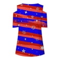 thumbnail image 5 of IROINNID 4th of July T-Shirt For Women Fashion Summer Casual Strapless Blouse Top V-Neck Women Tops America Independence Day, 5 of 5