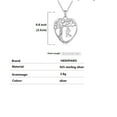 thumbnail image 6 of HESHPAWS 925 Sterling Silver Eternal Tree of Life Necklace for Women A-Z  Initial Letter Necklace，Anniversary Birthday Jewelry Gifts, 6 of 6