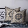 thumbnail image 2 of Pillow Covers 26x26 Set of 2, Vintage Boho Throw Pillow Covers Decorative Couch Cushion Cover, Rustic Southwestern Geometric Ethnic Microfiber Soft Square Pillowcases for Bedroom Living Room Sofa, 2 of 7