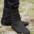 thumbnail image 4 of Mens Winter Flat Heel Leather Strap Warm Lace Up Vintage Neutral Mid Boot Rider Boots, 4 of 9