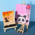 thumbnail image 4 of 10Pieces Wood Desk Tabletop Easel Wood Drawing Picture Card Paper Stand Holder 18x30CM, 4 of 8