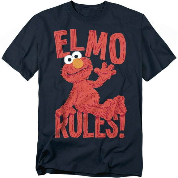 Sesame Street T-Shirt Elmo Rules Unisex Graphic Tee For Men & Women