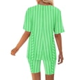 thumbnail image 6 of PIWHJQK Women 2 Piece Tops Shorts Set Loungewear Set Women's Fashion V Neck Short Sleeve Print Casual Top and Shorts Set Outfits Set, 6 of 6
