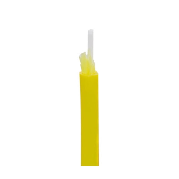 1000ft Single Mode Fiber Optic Cable - Bulk Corning 9/125 OS2 Yellow Zipcord, Riser Rated (CMR), 3.0mm Simplex Fiber Optic Cable Spool
