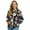 Black-Floral, variant on Dragon Printed Jackets for Women Zip Up Sweatshirts Cherry Blossom Printed Outerwear Jacket Fall Winter Clothes, M