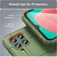 thumbnail image 6 of Case for Samsung Galaxy M33, Heavy Duty Shockproof Absorption Impact Resistant Protective Phone Case Bumper Rugged Cover for Samsung Galaxy M33 HD Green, 6 of 14
