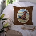 thumbnail image 3 of Carolines Treasures 7090PW1414 Chocolate Labrador Puppy Fabric Decorative Pillow, 3 of 4