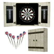 Hathaway Drifter Solid Wood Dartboard & Cabinet Set, 24 inch wide