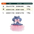 thumbnail image 3 of Guodhu Dog Pet Suspender Dress Cute Puppy Cat Clothing Pink M for 5-7 lbs Small Dogs Cats Outfit Pet Apparel(Pink), 3 of 6