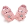 thumbnail image 7 of Infant Baby Girls Soft Sole Bowknot Princess Wedding Dress Mary Jane Flats Prewalker Newborn Light Baby Sneaker Shoes 0-18 Months, 7 of 7