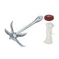 thumbnail image 4 of Boya de anclaje de grapnel plegable con cuerda de 20 m, garra de anclaje de kayak plegable para 25 kg, 4 of 9