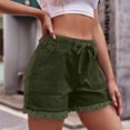 thumbnail image 5 of biudgviw Denim Shorts for Women Elastic High Waisted Trendy Drawstring Jeans Casual Hot Summer Shorts with Pockets, 5 of 5