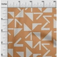 thumbnail image 2 of oneOone Georgette Viscose Light Peach Fabric Geometric Dress Material Fabric Print Fabric By The Yard 42 Inch Wide, 2 of 4