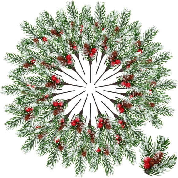 Pickes y Rociadores Navideños Panelee 48 piezas para Decoración de Árbol