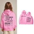 thumbnail image 3 of Kids Girl Hoodies Christian Sweatshirt Long Sleeve Graphic Hoodies Fashion Oversize Pullover Top Christian Clothing Boys Outfits Size 4-5 Years Cute&nbsp;Boy Girl&nbsp;Clothing, 3 of 7