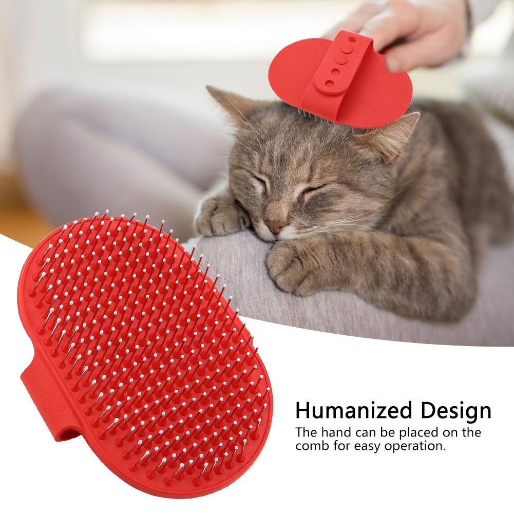 LYUMO Pet Brush, Pet Grooming Brush,Round Silicone Pet Bathing Hair Grooming Cleaning Massage