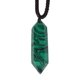 thumbnail image 1 of Colgante de collar de piedra natural Cristales de malaquita Colgante hexagonal Joyas Tmvgtek Oficina Multiescena Multifunción, 1 of 8