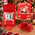 Santa Money Card, 5-Layer Pull-Out Red Envelope Gift - Walmart.com