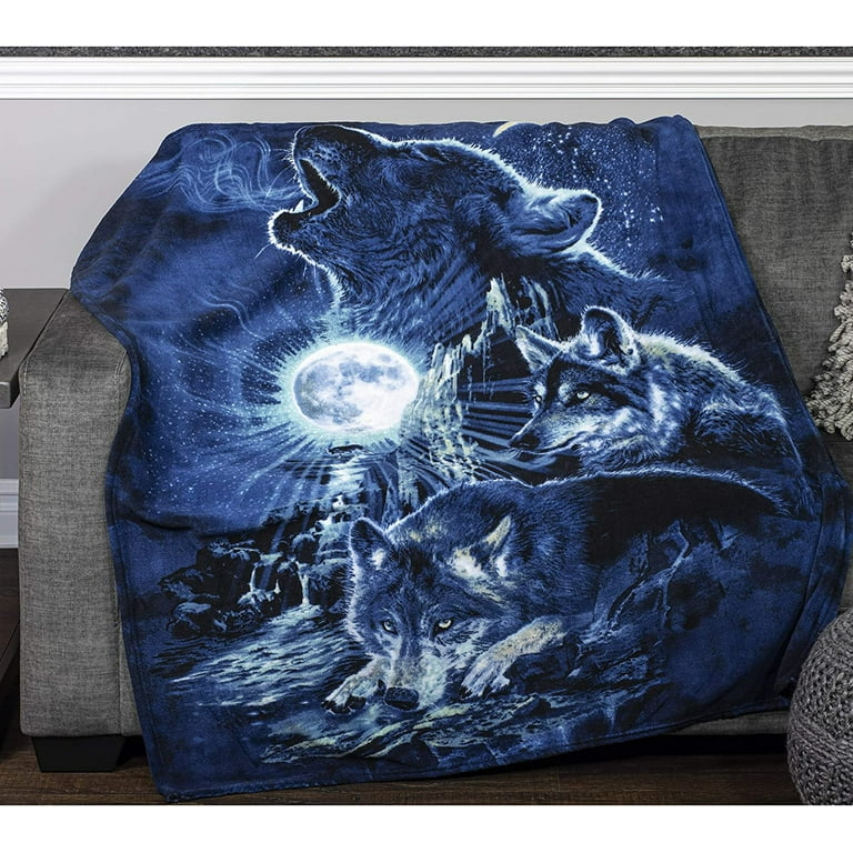 Wolf blankets at walmart sale