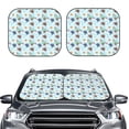 thumbnail image 2 of Balery Turtle Parasol para parabrisas de coche de 2 piezas | Parasol plegable para parabrisas delantero de coche para la mayoría de sedanes-Large, 2 of 6