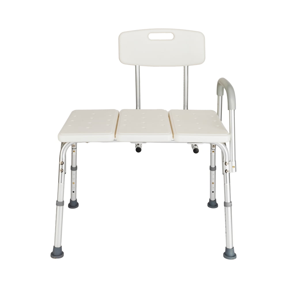 Zimtown Shower Transfer Bench with Adjustable Backrest Medical