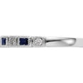 thumbnail image 3 of 14K White Gold 1/10 Carat Diamond And Blue Sapphire Complete Bandsize 7 - Jbsp, 3 of 5