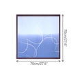 thumbnail image 3 of INSPIRE CHIC Women's Gradient Printed Satin Square Scarves, Simple Lines Silky Hairband Headscarf Neckerchief 27.6x27.6" Blue, 3 of 6