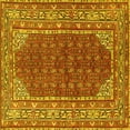 thumbnail image 1 of Ahgly Company Machine Washable Indoor Square Persian Yellow Traditional Area Rugs, 7' Square, 1 of 4