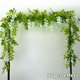 thumbnail image 1 of Enredadera Artificial de glicina, guirnalda colgante de 2 piezas, flores de seda, plantas, follaje, flor, decoración de boda, jardín y fiesta, 1 of 5