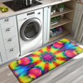 thumbnail image 3 of Tie Dye Vivid Petal Mandala Pattern Kitchen Rug Mat,Kitchen Runner Rugs Non Skid Washable,Decorative Kitchen Floor Mats for Kitchen,Sink,Laundry,17"x47.2", 3 of 7