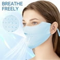 thumbnail image 2 of Sun Protection Face Cover UPF 50  UV Face Mask Ice Silk Covering Reusable Running Fishing Breathable Golf Sports Face Shield, 2 of 7