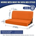 thumbnail image 7 of HUISEFOR RV Couch Covers for Jackknife Sofa Bed 2 Pcs Stretchable, Orange RV Jackknife Sofa Covers, Elastic Furniture Protector, Anti-Slip & Washable, for Rvs And Home Living Rooms, 7 of 7
