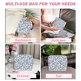 thumbnail image 6 of Quilted Makeup Bag Blue Floral Makeup Bags Cute Makeup Bags Cosmetic Bags for Women Girls, 6 of 7