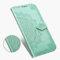thumbnail image 4 of Dteck For Apple iPhone 12 Mini 5.4" [Flower Embossed] PU Leather Wallet Flip Folio Protective Case Cover with Card Holder and Stand, Green, 4 of 6