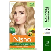 Nisha Creme Hair Color | Permanent Long Lasting Blonde Hair Dye Color Kit | Ultra Blonde | 5.07 Oz (Pack Of 3)