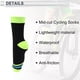 thumbnail image 4 of Calcetines de ciclismo únicos, impermeables, transpirables, anti-fricción, verde fluorescente, azul, negro, tamaño L(43-46), 1 par., 4 of 7